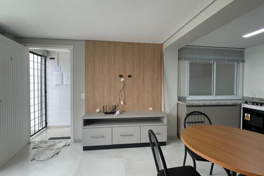 Sala de Jantar de kitnet/studio para alugar com 1 quarto, 55m² em Jardim Eldorado, Palhoça