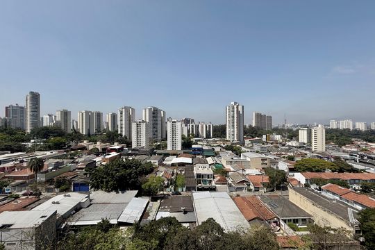 Vista  de apartamento à venda com 2 quartos, 85m² em Santo Amaro, São Paulo