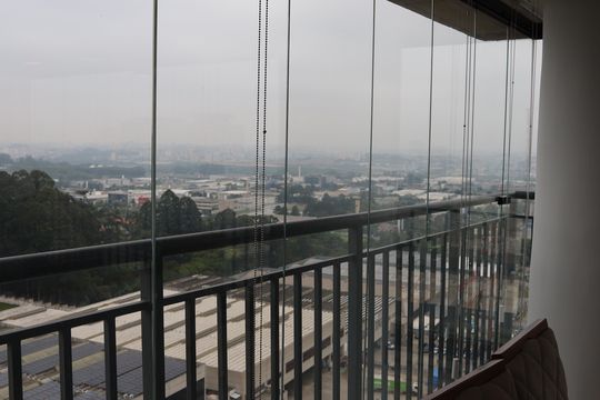 Varanda da Sala de apartamento à venda com 3 quartos, 120m² em Centro Comercial Jubran, Barueri