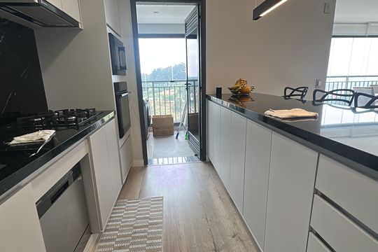 Cozinha de apartamento à venda com 3 quartos, 120m² em Centro Comercial Jubran, Barueri