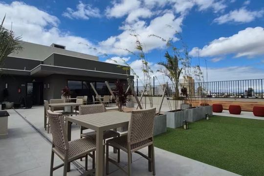 Área externa de kitnet/studio à venda com 1 quarto, 21m² em Centro, Curitiba