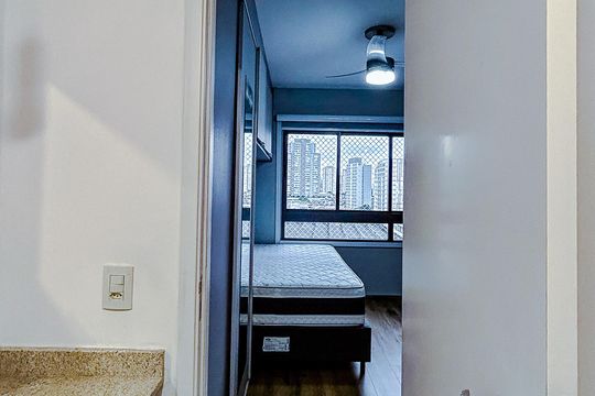 Banheiro de kitnet/studio à venda com 1 quarto, 25m² em Tatuapé, São Paulo