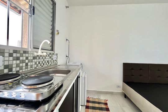 Cozinha de kitnet/studio para alugar com 1 quarto, 40m² em Jardim Oriental, São Paulo
