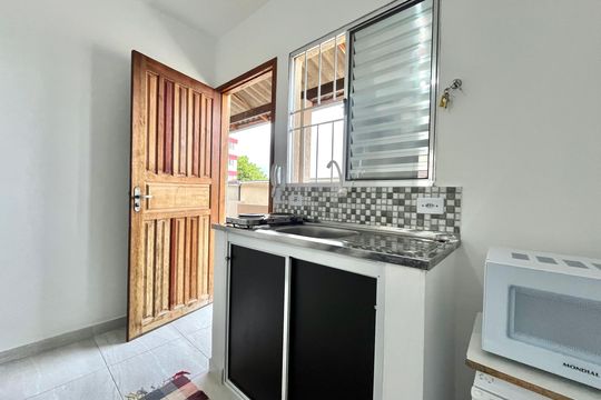 Cozinha de kitnet/studio para alugar com 1 quarto, 40m² em Jardim Oriental, São Paulo