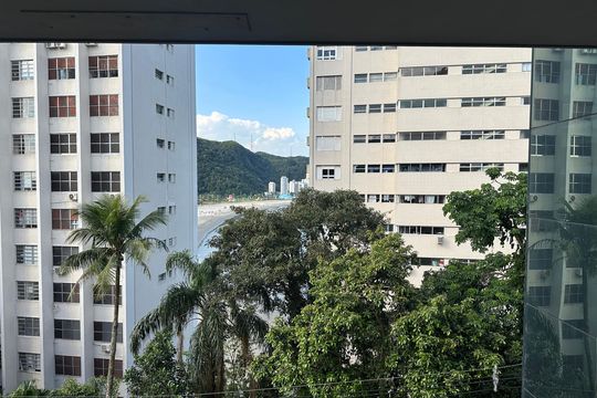Vista do Quarto 1 de apartamento para alugar com 2 quartos, 82m² em Ilha Porchat, São Vicente