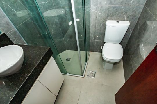 Banheiro do Quarto 3 de apartamento à venda com 3 quartos, 146m² em Castelo, Belo Horizonte