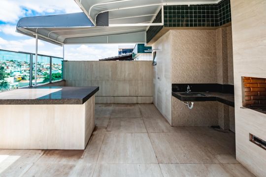 Espaço Gourmet de apartamento à venda com 3 quartos, 146m² em Castelo, Belo Horizonte