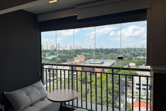 Varanda de kitnet/studio à venda com 1 quarto, 22m² em Jardim das Acacias, São Paulo