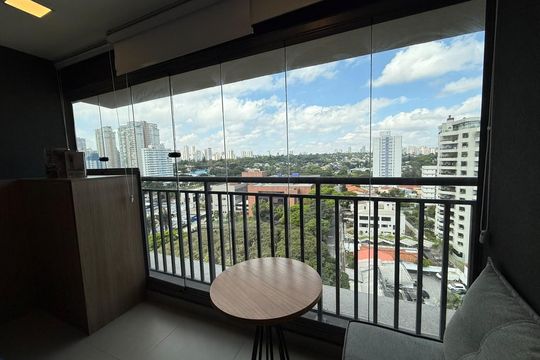 Varanda de kitnet/studio à venda com 1 quarto, 22m² em Jardim das Acacias, São Paulo