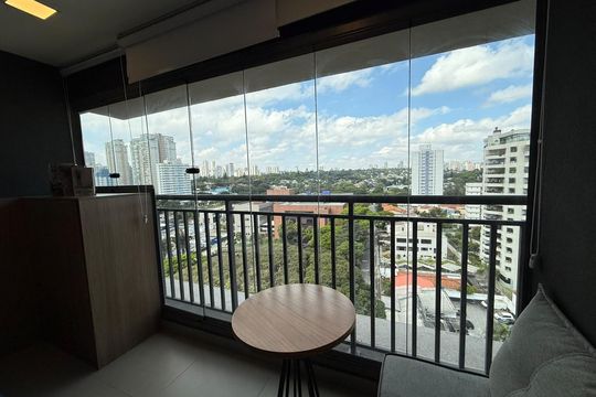 Varanda de kitnet/studio à venda com 1 quarto, 22m² em Jardim das Acacias, São Paulo