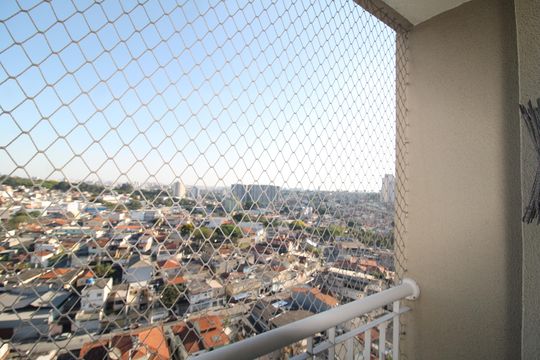 Sala - Varanda de apartamento à venda com 2 quartos, 46m² em Jardim Centenario, São Paulo