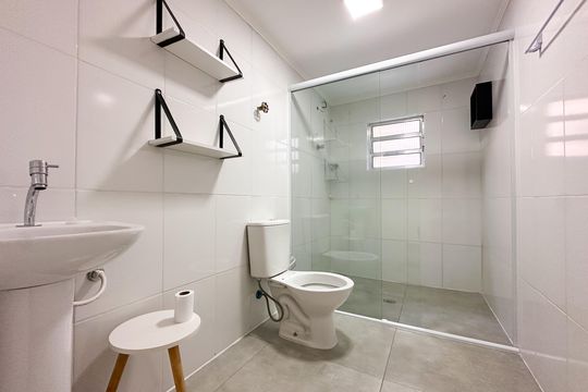 Banheiro Social de casa para alugar com 2 quartos, 163m² em Jardim Sao Paulo, São Bernardo do Campo