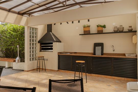 Área comum - Churrasqueira de apartamento para alugar com 3 quartos, 70m² em Vila Olímpia, São Paulo