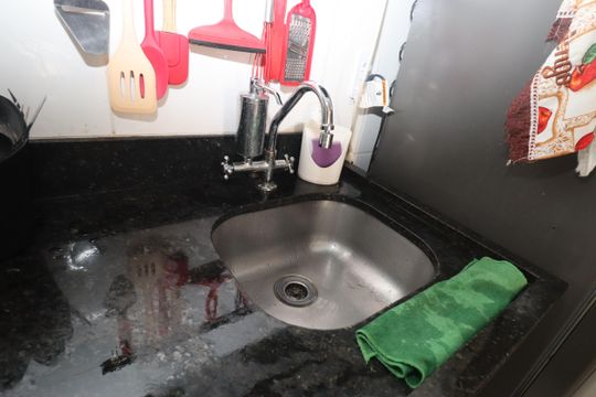 Cozinha de apartamento para alugar com 2 quartos, 47m² em Jardim das Margaridas, Salvador