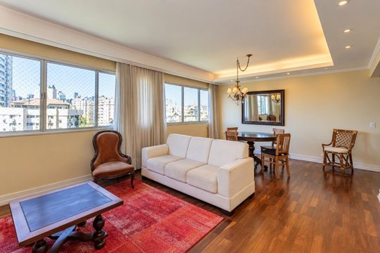 Sala de apartamento para alugar com 3 quartos, 110m² em Petrópolis, Porto Alegre