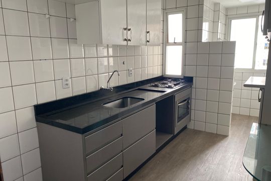 Cozinha de apartamento à venda com 3 quartos, 83m² em Setor Bueno, Goiânia