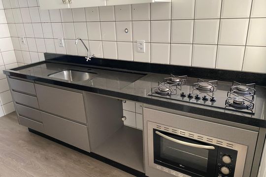 Cozinha de apartamento à venda com 3 quartos, 83m² em Setor Bueno, Goiânia