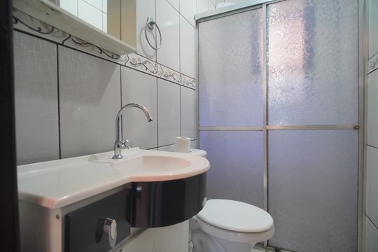 Banheiro de casa para alugar com 2 quartos, 80m² em Ideal, Novo Hamburgo