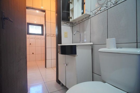 Banheiro de casa para alugar com 2 quartos, 80m² em Ideal, Novo Hamburgo