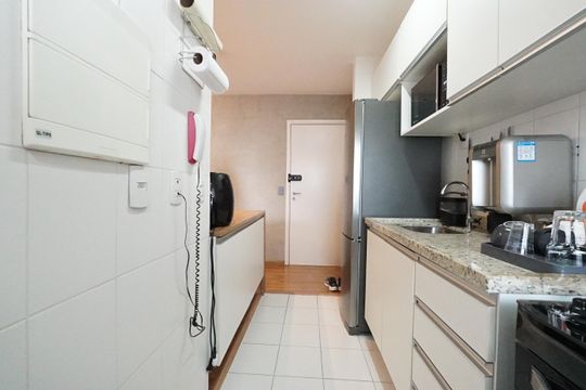 Cozinha de apartamento para alugar com 1 quarto, 40m² em Vila Mariana, São Paulo