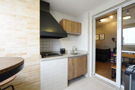 Varanda gourmet de apartamento para alugar com 1 quarto, 40m² em Vila Mariana, São Paulo