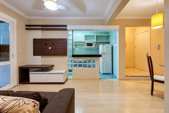 Sala de apartamento para alugar com 1 quarto, 62m² em Vila Rosa, Novo Hamburgo