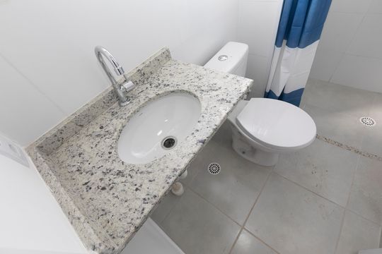 BANHEIRO QUARTO Nº 1 - SUITE de apartamento para alugar com 2 quartos, 50m² em Fazenda Santa Cândida, Campinas