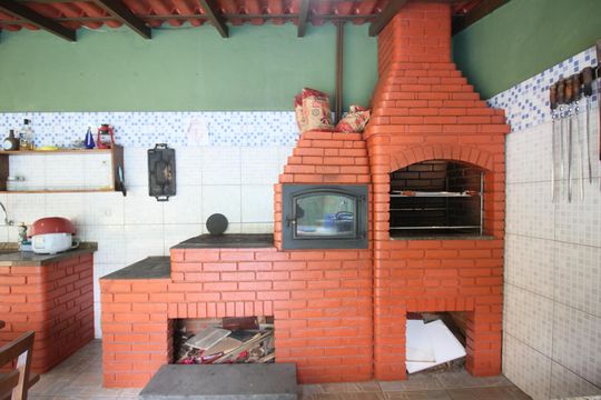 Área Gourmet - Churrasqueira de casa para alugar com 5 quartos, 250m² em Jardim Helga, São Paulo