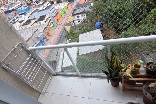 Varanda de apartamento para alugar com 2 quartos, 55m² em Estrela do Norte, São Gonçalo