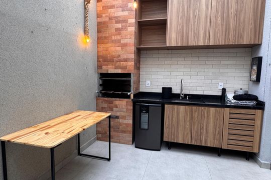 Espaço Gourmet de casa de condomínio para alugar com 2 quartos, 75m² em Caiapia, Cotia