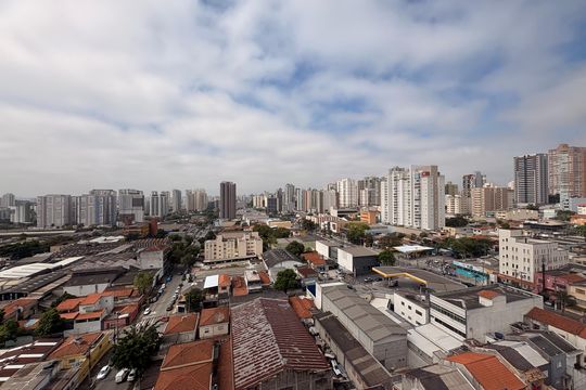 Vista da sacada  de apartamento à venda com 2 quartos, 45m² em Campestre, Santo André