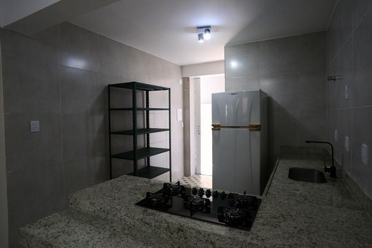 Cozinha de casa para alugar com 3 quartos, 80m² em Vera Cruz, Belo Horizonte