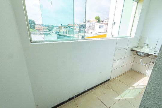 area de serviço de casa de condomínio à venda com 2 quartos, 65m² em Via Colégio, Belo Horizonte