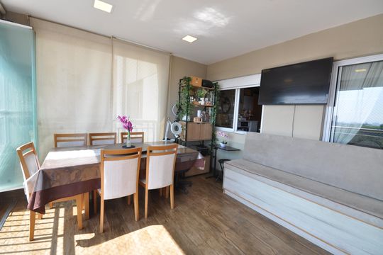Sacada Gourmet de apartamento à venda com 2 quartos, 78m² em Vila Leonor, São Paulo