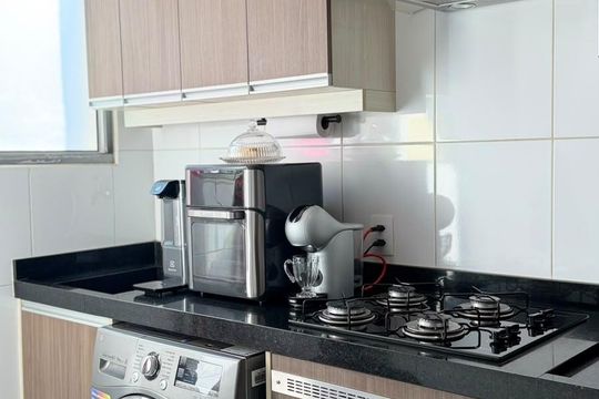 Cozinha de apartamento à venda com 2 quartos, 43m² em Jardim Nova Europa, Campinas