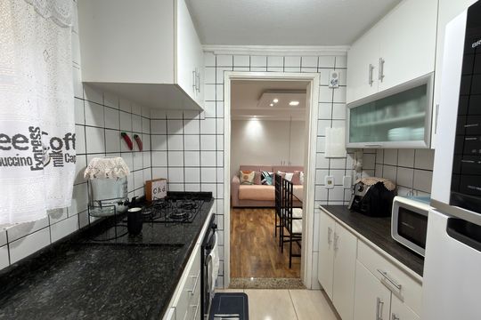 Cozinha de apartamento à venda com 2 quartos, 52m² em Alves Dias, São Bernardo do Campo