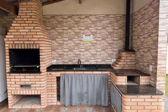 Área comum - Churrasqueira de apartamento para alugar com 3 quartos, 86m² em Roselândia, Cotia