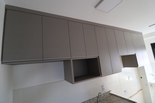 Cozinha de apartamento para alugar com 2 quartos, 52m² em Shopping Park, Uberlândia