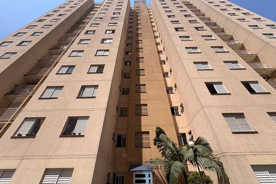 Fachada do bloco de apartamento à venda com 2 quartos, 55m² em Jardim Santa Cristina, Santo André