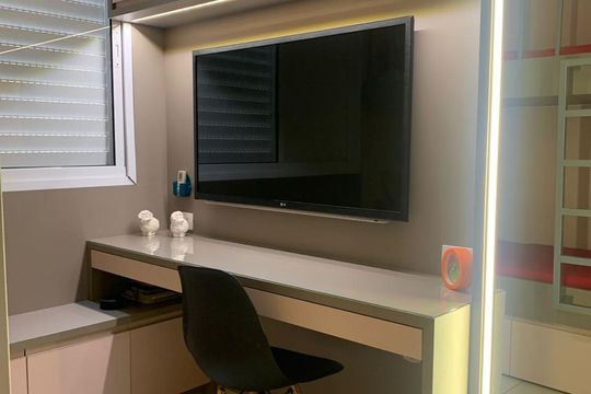 Quarto de apartamento à venda com 3 quartos, 96m² em Jardim Atlantico, Goiânia