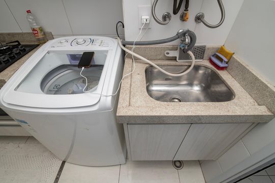 Área de Serviço de apartamento à venda com 2 quartos, 57m² em Jardim Rosolem, Hortolândia