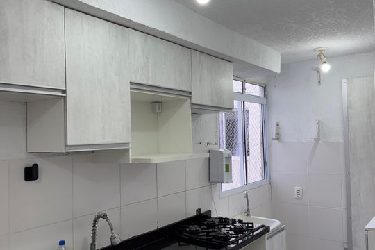 Cozinha de apartamento para alugar com 2 quartos, 48m² em Mato Grande, Canoas