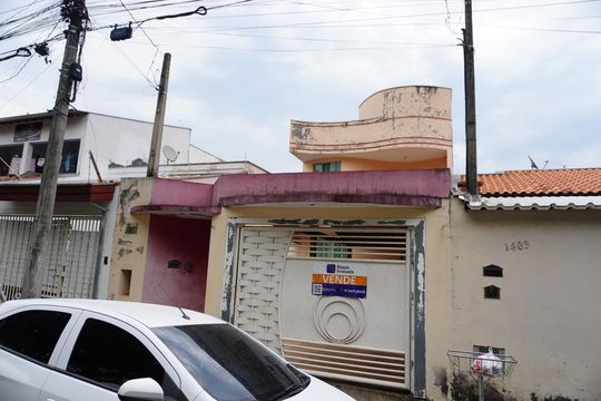 Fachada com placa PXZV -1432 de casa à venda com 3 quartos, 160m² em Vila Dainese, Americana
