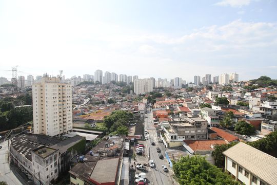 Vista da Sala de apartamento para alugar com 2 quartos, 44m² em Jardim Maria Duarte, São Paulo