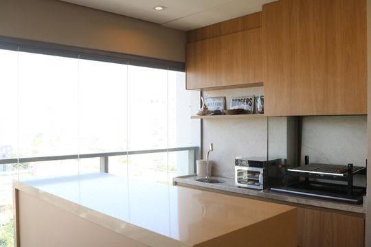 Varanda da Sala de apartamento à venda com 3 quartos, 147m² em Vila Leopoldina, São Paulo