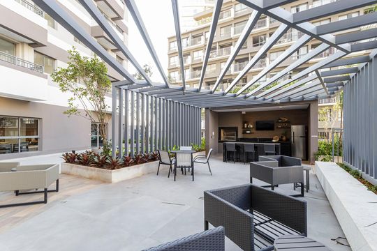 Área comum - Churrasqueira de apartamento para alugar com 1 quarto, 31m² em Vila Nova Conceição, São Paulo