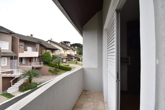 Sacada da Suíte de casa de condomínio à venda com 3 quartos, 320m² em Santa Felicidade, Curitiba