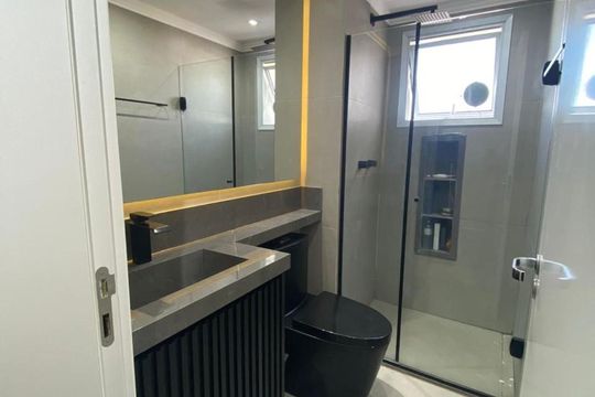 Banheiro de apartamento à venda com 3 quartos, 110m² em Cidade Mãe do Céu, São Paulo