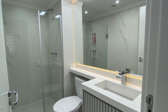 Banheiro de apartamento à venda com 3 quartos, 110m² em Cidade Mãe do Céu, São Paulo