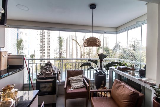 Varanda de apartamento para alugar com 2 quartos, 55m² em Jardim Esperanca, Barueri